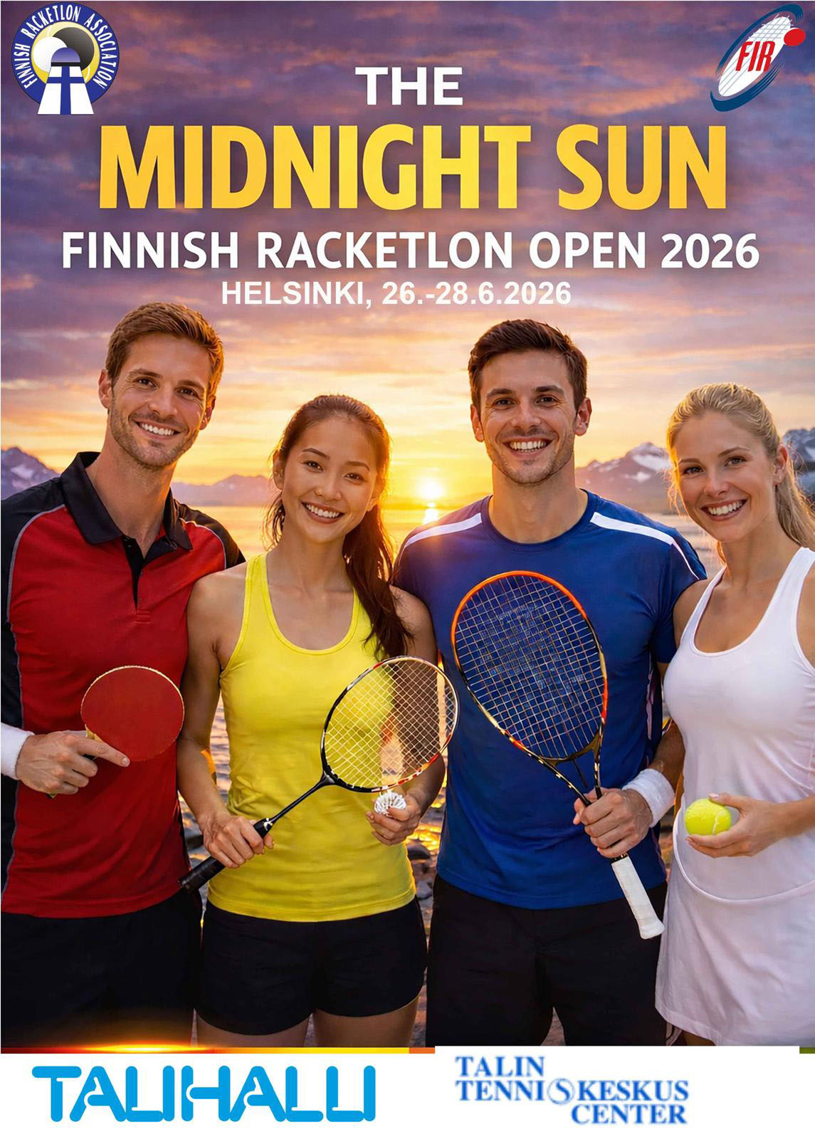 The Midnight Sun Finnish Racketlon Open 2026 Talihalli
